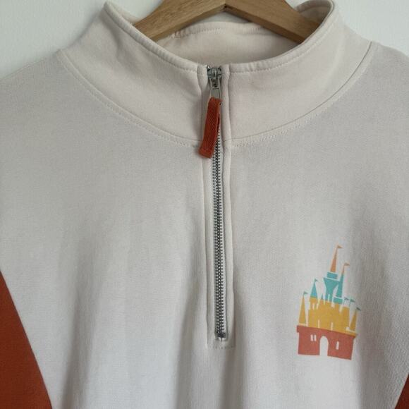 Disney World “ Living My Best Life” 1/4 Zip Pullover Sweatshirt Pockets Logo 1X - Picture 5 of 11